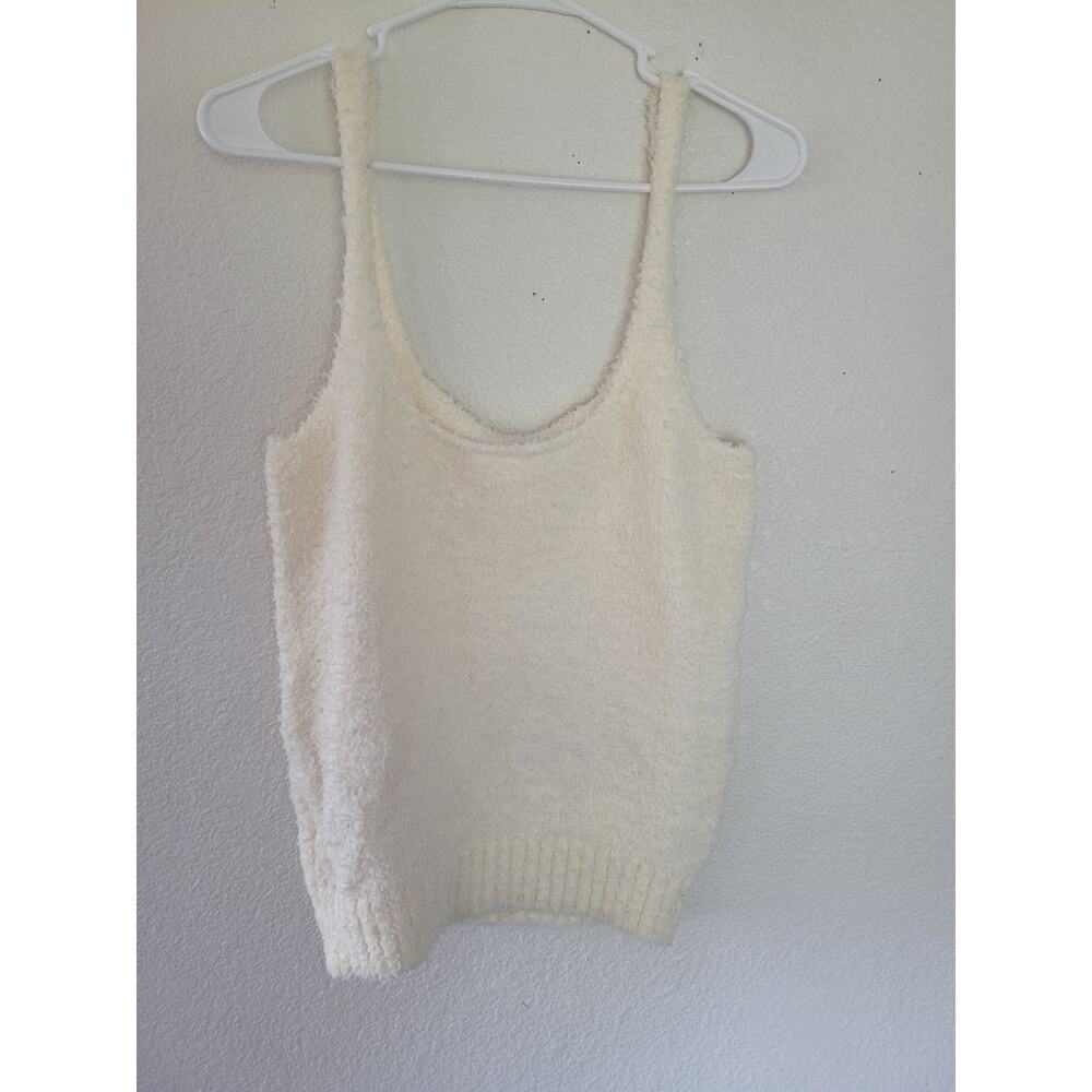 Skims Women's Fuzzy Cream Tank Top Super Cozy size 2X/3X #4